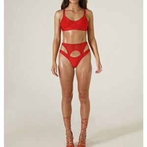 Creatures of XIX Waspie bottoms and Classique Triangle Bra